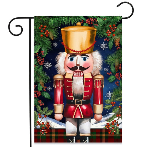 Briarwood Lane Wooden Nutcracker Christmas Garden Flag