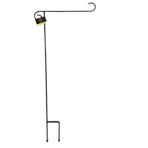 Briarwood Lane Wrought Iron Black Garden Flag Stand