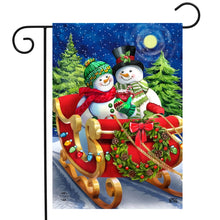 Load image into Gallery viewer, Briarwood Lane Dashing Through the Snow Winter Garden Flag