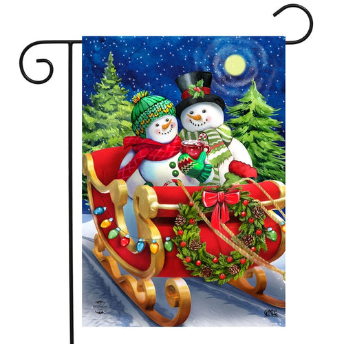 Briarwood Lane Dashing Through the Snow Winter Garden Flag