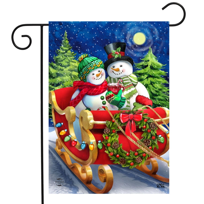 Briarwood Lane Dashing Through the Snow Winter Garden Flag