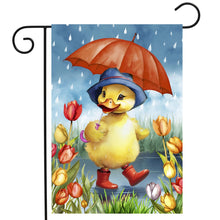 Load image into Gallery viewer, Briarwood Lane Rainy Day Duckling Garden Flag