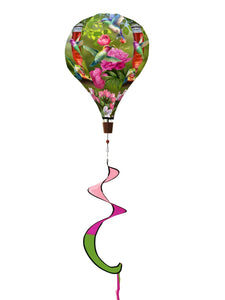 Briarwood Lane Hummingbird Feeder Hot Air Balloon Wind Twister