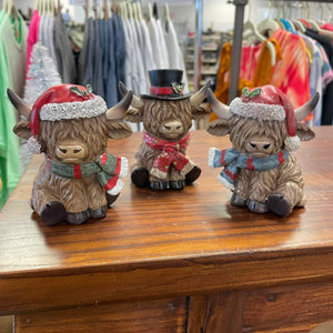 Highland Cows Mini Figurines