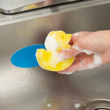 Load image into Gallery viewer, Duck Grab &#39;N Scrub Sponge &amp; Holder