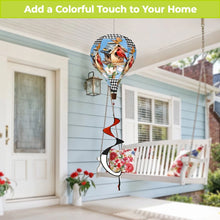 Load image into Gallery viewer, Briarwood Lane Bless This Home Cardinal Hot Air Balloon Wind Twister
