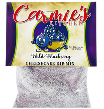 Load image into Gallery viewer, Carmie&#39;s Kitchen Wild Blueberry Cheesecake Dip Mix