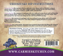 Load image into Gallery viewer, Carmie&#39;s Kitchen Wild Blueberry Cheesecake Dip Mix