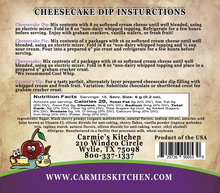 Load image into Gallery viewer, Carmie&#39;s Kitchen Black Cherry Vanilla Cheesecake Dip Mix