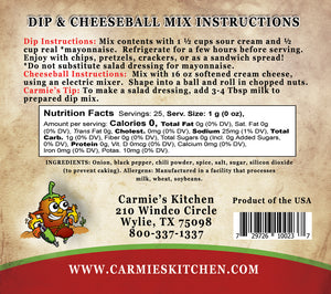 Carmie's Kitchen Chipotle Ranch Dip Mix