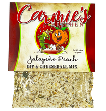 Load image into Gallery viewer, Carmie&#39;s Kitchen Jalapeno Peach Dip Mix