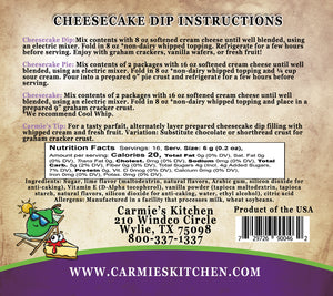 Carmie's Kitchen Key Lime Pie Cheesecake Dip Mix