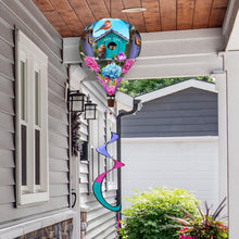 Load image into Gallery viewer, Briarwood Lane Colorful Birdhouses Hot Air Balloon Wind Twister
