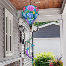 Load image into Gallery viewer, Briarwood Lane Colorful Hydrangeas Hot Air Balloon Wind Twister