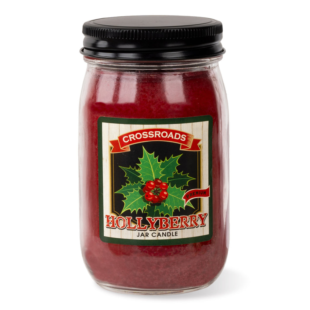 Crossroads Hollyberry 12oz. Jar Candle