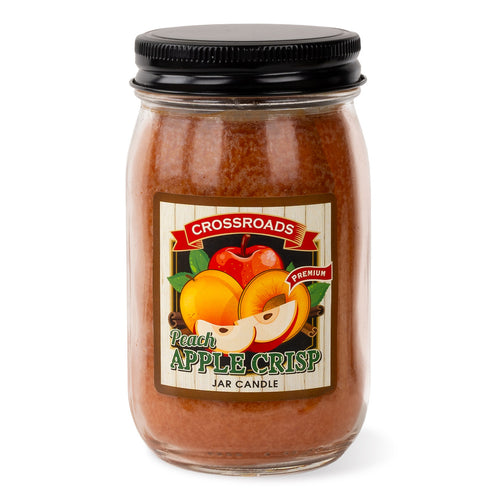 Crossroads Peach Apple Crisp 12oz. Jar Candle