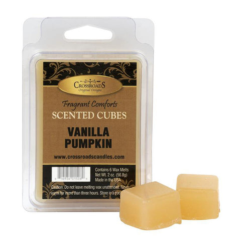 Crossroads Vanilla Pumpkin Scented Wax Melt Cubes