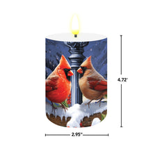 Load image into Gallery viewer, Briarwood Lane Winter Glow Cardinals LED Flameless Candle
