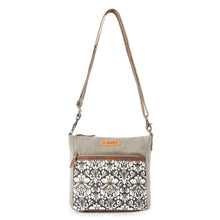 Load image into Gallery viewer, Myra Bag Damask Trail Vintage Sage Printed Crossbody Bag