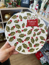 Load image into Gallery viewer, 2-Pack Christmas Patterned Heat-Resistant Round Trivets