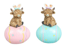 Load image into Gallery viewer, Highland Cow Easter Bunny w/ Egg