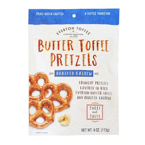 Everton Toffee Roasted Cashew Butter Toffee Pretzels