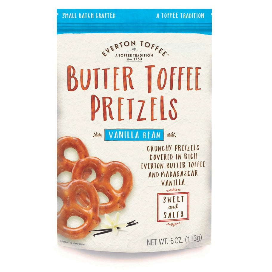 Everton Toffee Vanilla Bean Butter Toffee Pretzels