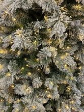 Load image into Gallery viewer, 7.5’ Flocked Glitter Micro Radiant Color-changing Tree w/ 1150 LED Lights