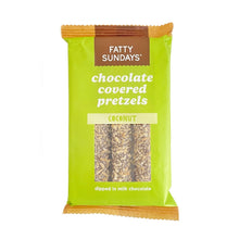 Load image into Gallery viewer, Fatty Sundays Coconut Chocolate Covered Pretzels
