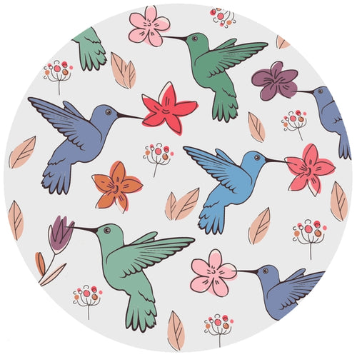 Floral Hummingbirds Non-Slip Silicone Jar Opener