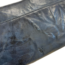 Load image into Gallery viewer, FRYE Navy Metallic Leather Ella Double Handle Crossbody