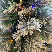 Load image into Gallery viewer, 4.5’ Flocked Glitter Micro Radiant Color-changing Potted Tree