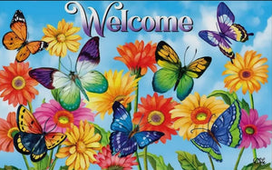 Briarwood Lane Fluttering Butterflies 18" x 30" Indoor/Outdoor Doormat
