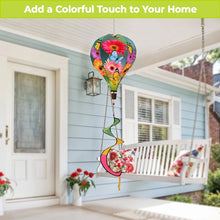 Load image into Gallery viewer, Briarwood Lane Garden Gerber Daisies Hot Air Balloon Wind Twister