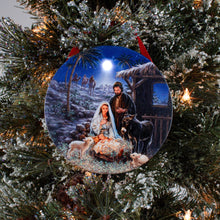 Load image into Gallery viewer, A Savior Is Born LED Canvas Picture Ornament
