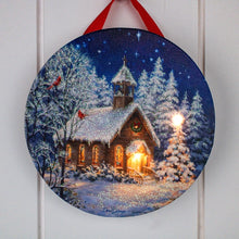 Load image into Gallery viewer, The Chapel LED Canvas Picture Ornament