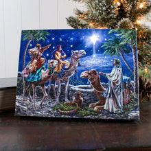 Load image into Gallery viewer, The Magi 8x6 Lighted Tabletop Canvas Picture