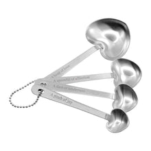Load image into Gallery viewer, Heart Measuring Spoon Set