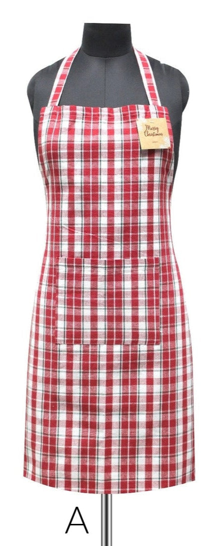 Holiday Premium Woven Apron with Pocket