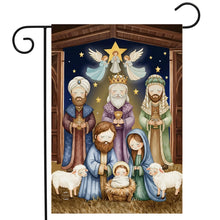 Load image into Gallery viewer, Briarwood Lane Holy Night Nativity Garden Flag