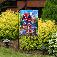 Load image into Gallery viewer, Briarwood Lane Home of the Free Birdhouses Garden Flag