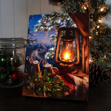 Load image into Gallery viewer, Hot Cocoa 6x8 Lighted Tabletop Canvas Picture