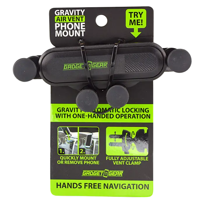 Gadget Gear Gravity Car Vent Phone Mount