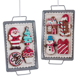 Kurt Adler 5" Claydough Gingerbread Cookie Tray Ornament