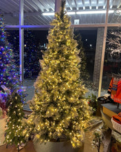 Load image into Gallery viewer, 7.5’ Flocked Glitter Micro Radiant Color-changing Tree w/ 1150 LED Lights