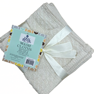 Dan River Set of 6 Textured Wash Cloths
