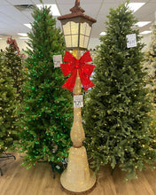Load image into Gallery viewer, 7&#39; Glitter Twinkling Bronze/Gold Lamp Post w/ 150 LED Lights (Indoor/Outdoor)