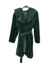 Load image into Gallery viewer, Dennis Basso Faux Mink Shawl Collar Coat