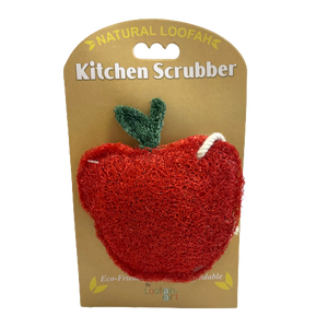 Loofah-Art Red Apple Loofah Scrubber