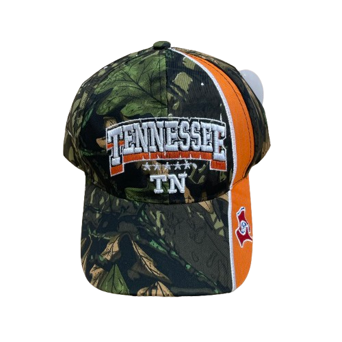 Camo Embroidered Tennessee Cap